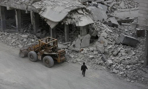 Cảnh đổ nát ở thành phố al-Bab sạch bóng phiến quân IS