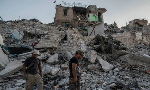 Cảnh tan hoang trong khu Thành cổ Mosul sau giải phóng