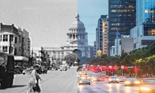 Kinh ngạc những thành phố Mỹ “lột xác” ngoạn mục 100 năm qua