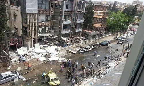 Hiện trường bệnh viện Aleppo bị nã tên lửa gây thương vong lớn