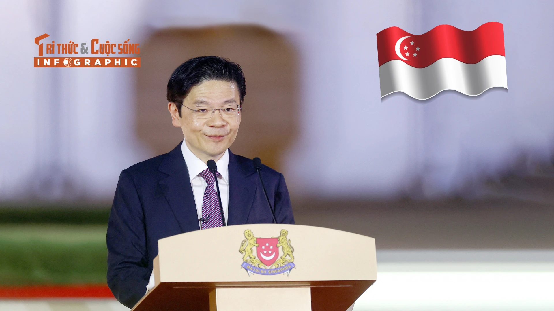 [INFOGRAPHIC] Sự nghiệp ấn tượng của Thủ tướng Singapore Lawrence Wong