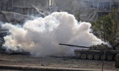 Ảnh: Quân Syria tấn công dữ dội khủng bố ở Đông Damascus