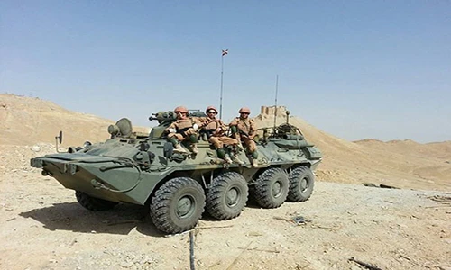 Hình ảnh lính Nga bảo vệ thành phố cổ Palmyra
