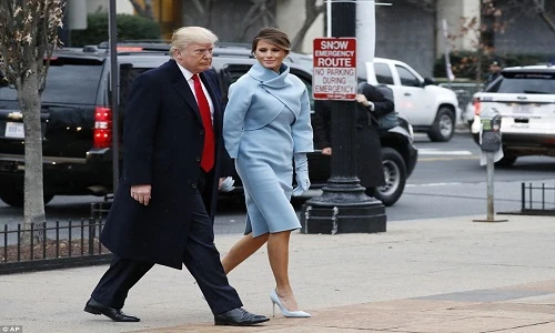 Ảnh: Tổng thống đắc cử Donald Trump dự lễ cầu nguyện tại nhà thờ