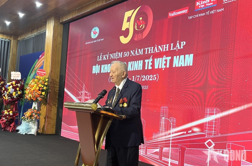 GS.TSKH Nguyễn Quang Thái, Chủ tịch Hội Khoa học Kinh tế Việt Nam phát biểu tại Lễ kỷ niệm hoi-kinh-te-2.jpg