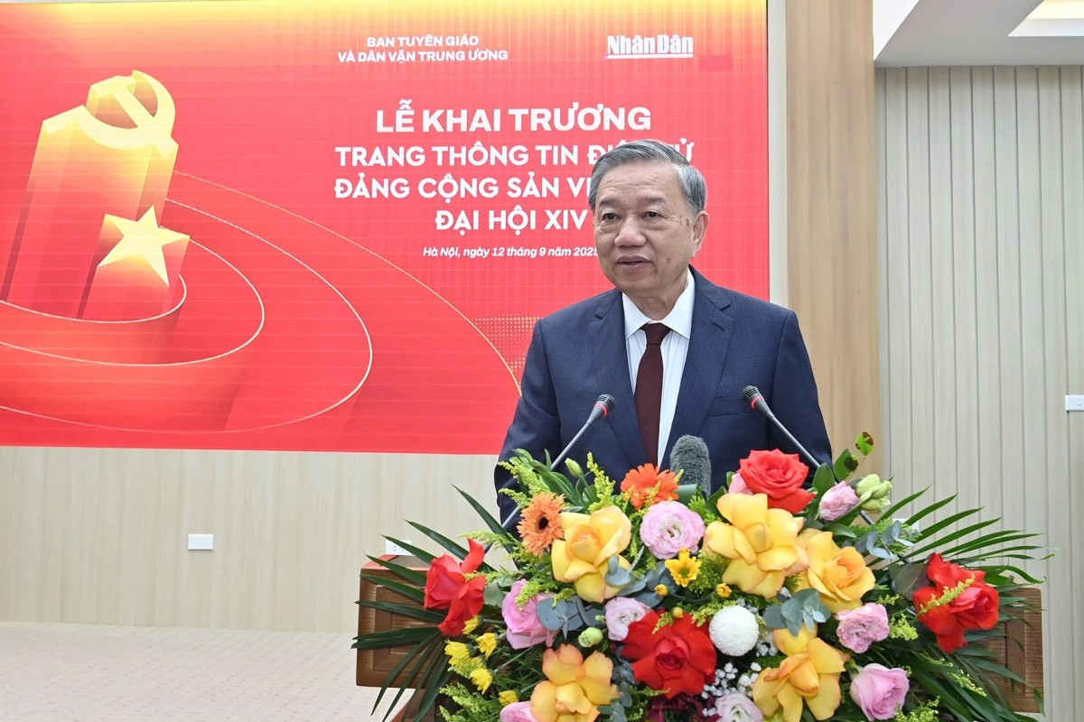 Tổng Bí thư Tô Lâm phát biểu tại sự kiện