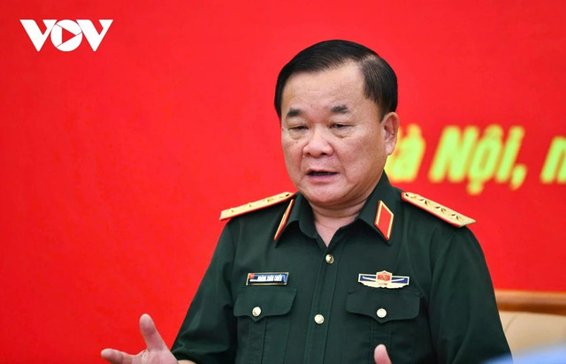 Thượng tướng Hoàng Xuân Chiến phát biểu tại buổi trao quyết định Thượng tướng Hoàng Xuân Chiến phát biểu tại buổi trao quyết định