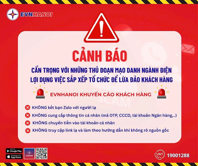 EVHANOI khuyến khích khách hàng cảnh giác trước những cuộc gọi, tin nhắn bất ngờ. 9f537d7e28309e6ec721.jpg