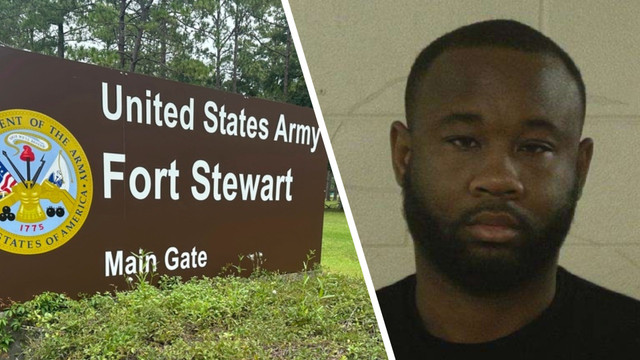 Nghi phạm xả súng tại căn cứ Fort Stewart được xác định là Trung sĩ Quornelius Radford. Ảnh: Văn phòng cảnh sát quận Liberty. thumb-website-2-split-screen.jpg