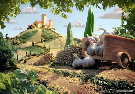 Kỳ thú biển cá hồi, núi bánh mỳ, cột đá... ớt