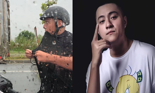 Lộ danh tính "khủng" chàng trai đội mưa đi xe máy để vợ đi taxi