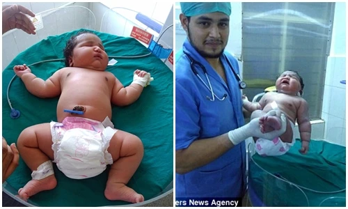 Mẹ 19 tuổi lập kỷ lục sinh con nặng cân nhất thế giới