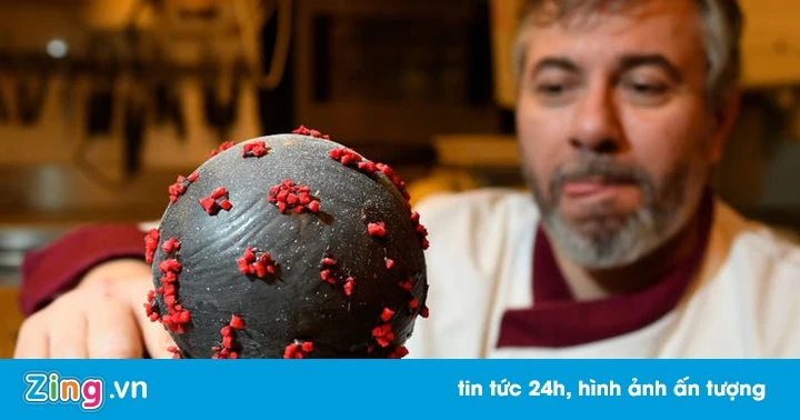 “Bắt sóng” dịch Covid-19, bánh chocolate mang hình virus corona bán ở Pháp