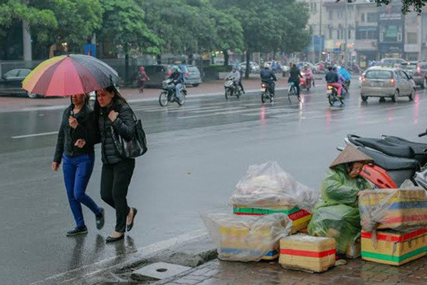 Dự báo thời tiết 1/2, miền Bắc mưa nhỏ rải rác Du bao thoi tiet 1/2, mien Bac mua nho rai rac