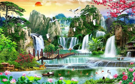 Loạt tranh phong thủy "đắt xắt ra miếng", treo ở phòng khách thu tài hút lộc - Hình 5 Loat tranh phong thuy