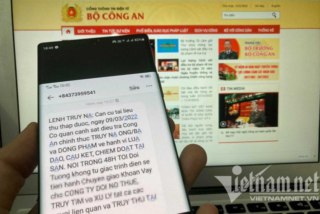 Dân hoảng hốt nhận 'lệnh truy nã' qua tin nhắn, Bộ Công an cảnh báo ảnh 1 Dân hoảng hốt nhận 'lệnh truy nã' qua tin nhắn, Bộ Công an cảnh báo ảnh 1