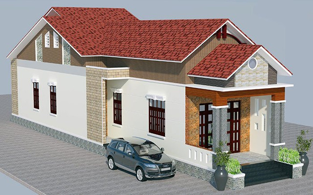 Mẫu nhà cấp 4 mái tôn đẹp hiện đại với chi phí xây dựng chỉ từ 200 triệu - Hình 3 Mau nha cap 4 mai ton dep hien dai voi chi phi xay dung chi tu 200 trieu-Hinh-3
