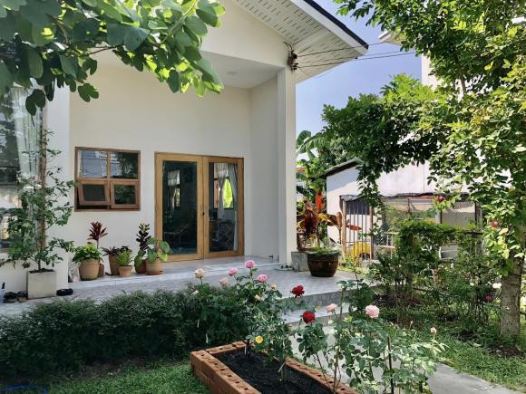 Thiết kế nhà cấp bốn với sân vườn, 'thềm nhà có hoa' Thiet ke nha cap bon voi san vuon, 'them nha co hoa'