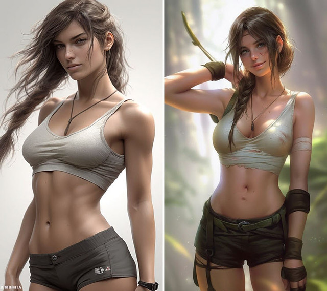 Ngắm Lara Croft game Tomb Raider do AI vẽ “đốn tin” người hâm mộ - Hình 8 Ngam Lara Croft game Tomb Raider do AI ve “don tin” nguoi ham mo-Hinh-8