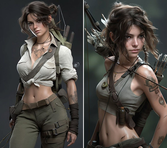 Ngắm Lara Croft game Tomb Raider do AI vẽ “đốn tin” người hâm mộ - Hình 6 Ngam Lara Croft game Tomb Raider do AI ve “don tin” nguoi ham mo-Hinh-6