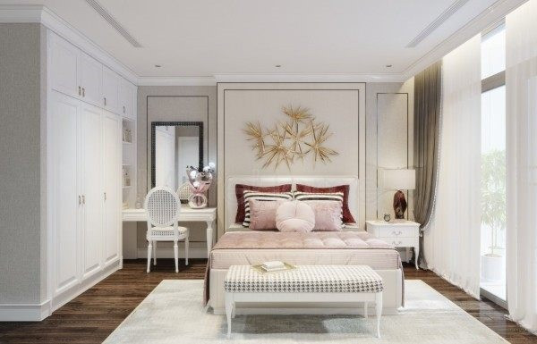 Biến tấu nội thất nhà ở với phong cách bán cổ điển - Hình 3 Bien tau noi that nha o voi phong cach ban co dien-Hinh-3