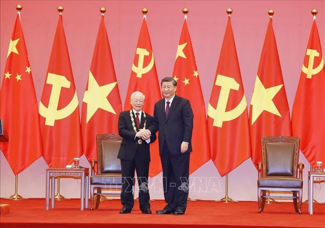 Những dấu ấn trong chuyến thăm chính thức Trung Quốc của Tổng Bí thư Nguyễn Phú Trọng - Hình 4 Nhung dau an trong chuyen tham chinh thuc Trung Quoc cua Tong Bi thu Nguyen Phu Trong-Hinh-4