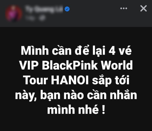 Ê chề vì ôm vé BlackPink tại Hà Nội, bán lại không ai mua - Hình 2 E che vi om ve BlackPink tai Ha Noi, ban lai khong ai mua-Hinh-2