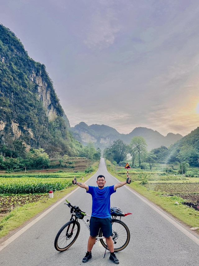 Chàng trai đạp xe xuyên Việt 74 ngày, nửa năm giảm 30kg - Hình 6 Chang trai dap xe xuyen Viet 74 ngay, nua nam giam 30kg-Hinh-6