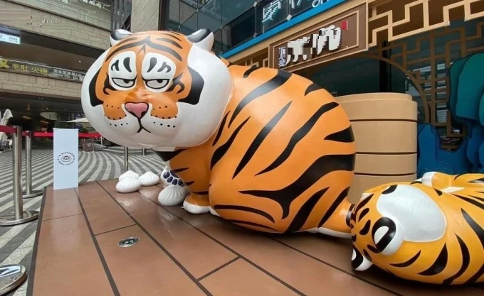 Cười bò với dàn tượng hổ đón Xuân Nhâm Dần tại Trung Quốc