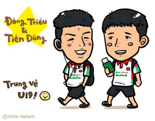 Ngoài ra, cô còn vẽ nhiều bức manga khác như bức tường thép nơi hàng phòng ngự U19 Việt Nam - Đông Triều, Tiến Dũng.