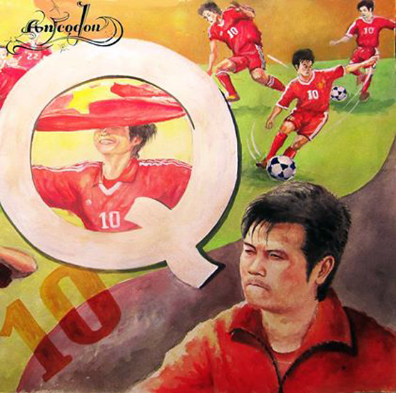 V ăn Quyến và hồi ức tươi đẹp (Tranh: An Thắng).