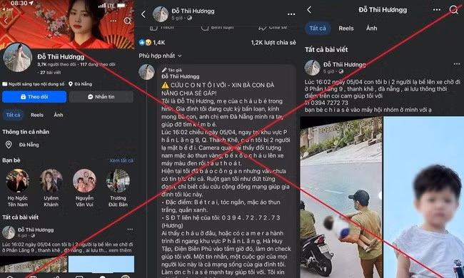 Thông tin bắt cóc trẻ em tại Đà Nẵng là thất thiệt (Ảnh: Công an Đà Nẵng)