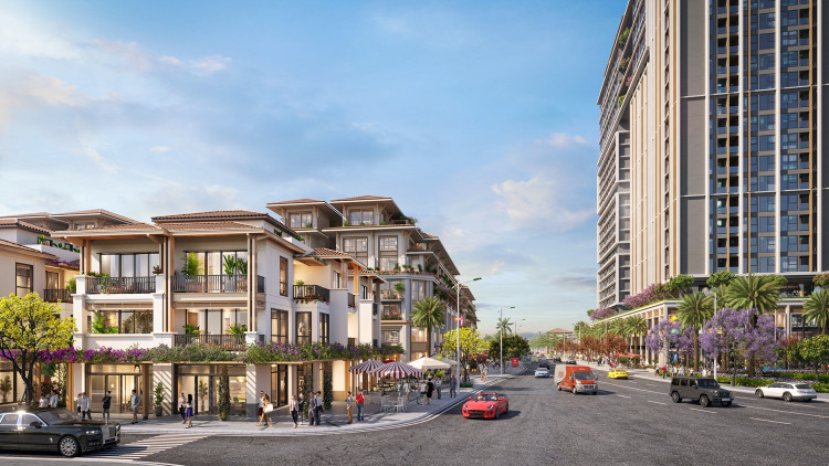 Các townhouse The RiO được thiết kế với mặt tiền rộng. Ảnh phối cảnh minh họa Sun Property s3.jpg