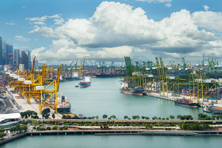 Cảng Singapore – Cảng biển nhộn nhịp thứ 2 thế giới. Ảnh: Ship Technology h1.png