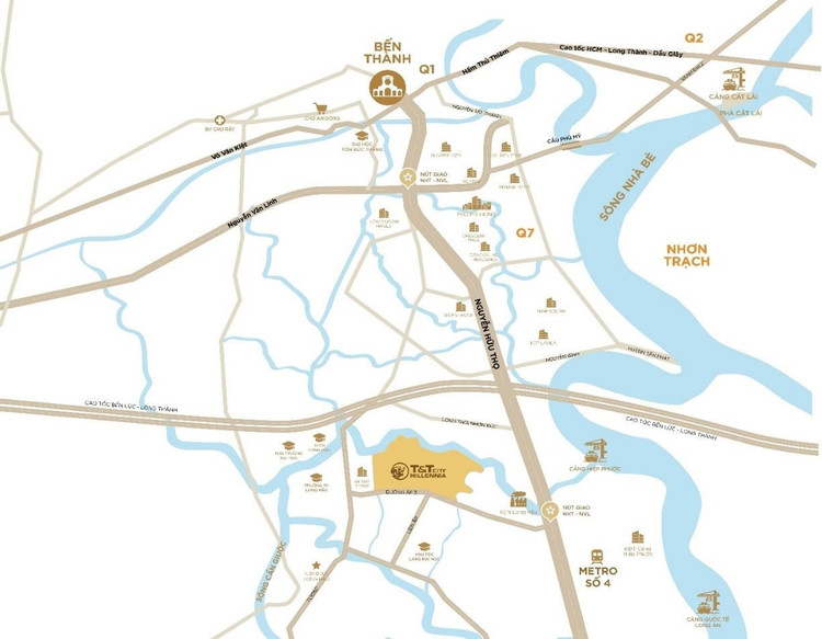 T&T City Millennia sở hữu vị trí đắc địa cùng lợi thế thừa hưởng từ hạ tầng tỷ đô phía Nam Sài Gòn. 11.jpg
