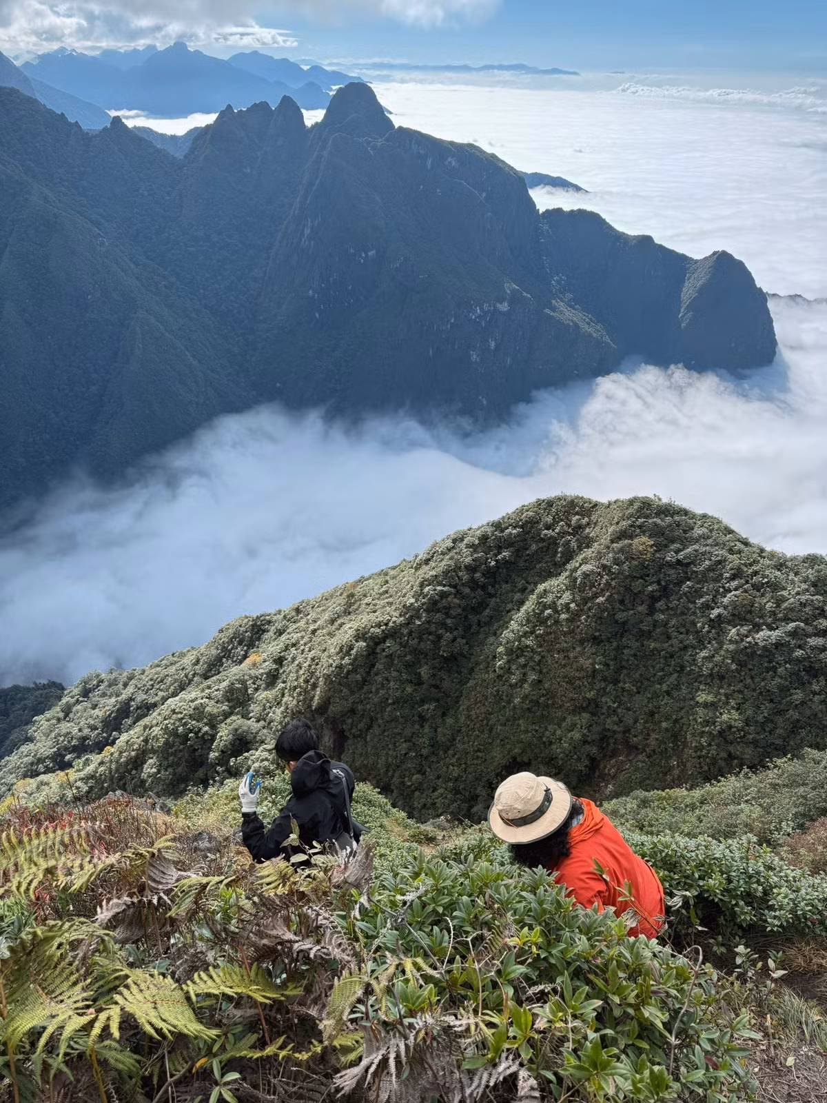 Khi chinh phục đỉnh Chu Va 12, du khách được thưởng ngoạn cảnh sắc thiên nhiên bốn phía bao la. Tầm nhìn mở ra đỉnh Fansipan hùng vĩ, dãy Ngũ Chỉ Sơn, Lảo Thẩn, Bạch Mộc, Nhìu Cồ San, Putaleng và Tả Liên, tạo nên bức tranh núi rừng hùng vĩ nhưng vẫn thơ mộng. Mây trôi lững lờ qua khe núi, ánh bình minh chiếu rọi những đám mây, khung cảnh như một bức thủy mặc sống động giữa đời thực.