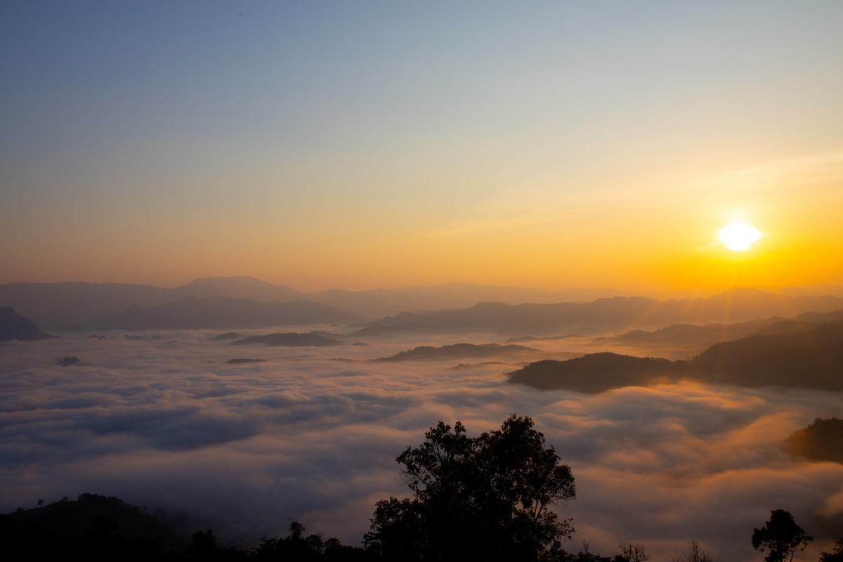 Hành trình từ trung tâm xã Chợ Rã lên Đồn Đèn dài gần 10km, đoạn đường tỉnh lộ 257B uốn lượn quanh các triền núi. Buổi sớm, từng dải sương phủ ngang tầm mắt, khiến con đường như đang trôi giữa tầng mây. Với du khách thích cảm giác “chinh phục nhẹ nhàng”, đây là một trong những cung đường hiếm hoi vừa đủ thử thách nhưng không quá mất sức, đổi lại lại có vô số điểm dừng chân đẹp đến nao lòng. Ảnh Lương Thảo Phương