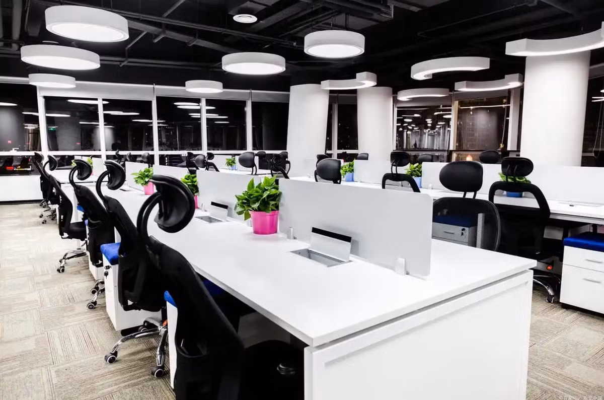 Ngoài ra, cách bố trí hai bên bàn làm việc cũng cần được cân nhắc. Nguyên tắc “tả Thanh Long – hữu Bạch Hổ” khuyến khích bên trái nên cao hơn, có thể đặt cây xanh hoặc tài liệu, còn bên phải nên gọn gàng, thấp hơn để giảm xung đột và thị phi trong môi trường công sở. Ảnh Baidu