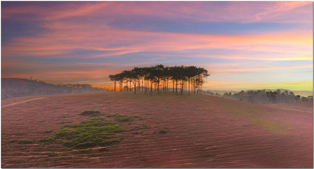 Khu vực Masara nằm giáp ranh giữa Lâm Đồng và Bình Thuận cũ, nơi cao nguyên Lâm Viên bắt đầu hạ độ cao. Con đường dẫn lên đồi không dễ đi, nhưng bù lại du khách được đắm mình trong không khí trong lành và khung cảnh thiên nhiên rộng lớn, mênh mông. Ảnh Sang DL