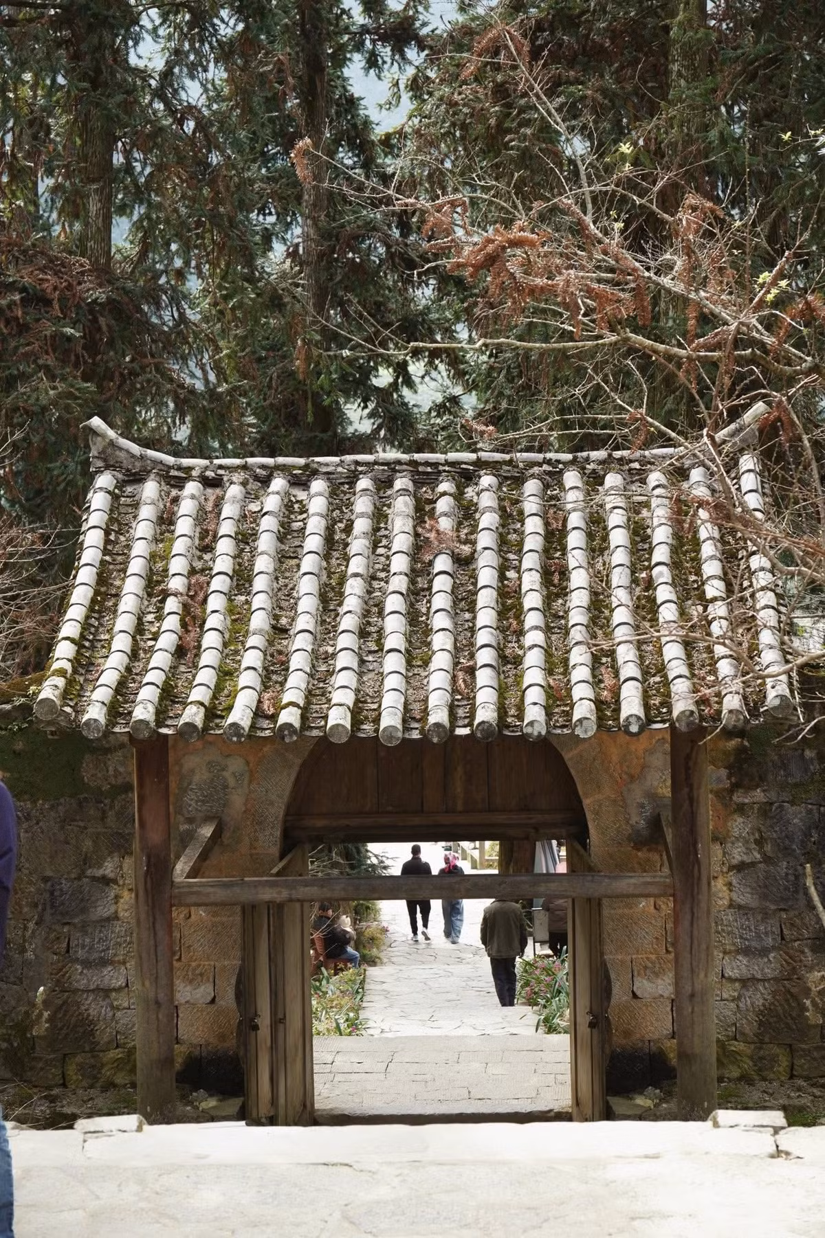 Không gian xung quanh với thung lũng Đồng Văn trải dài và núi đá tai mèo hùng vĩ càng làm tăng vẻ thơ mộng, giúp du khách lưu giữ những khoảnh khắc sống ảo đầy mê hoặc. Ảnh Tăng Kim Ngân