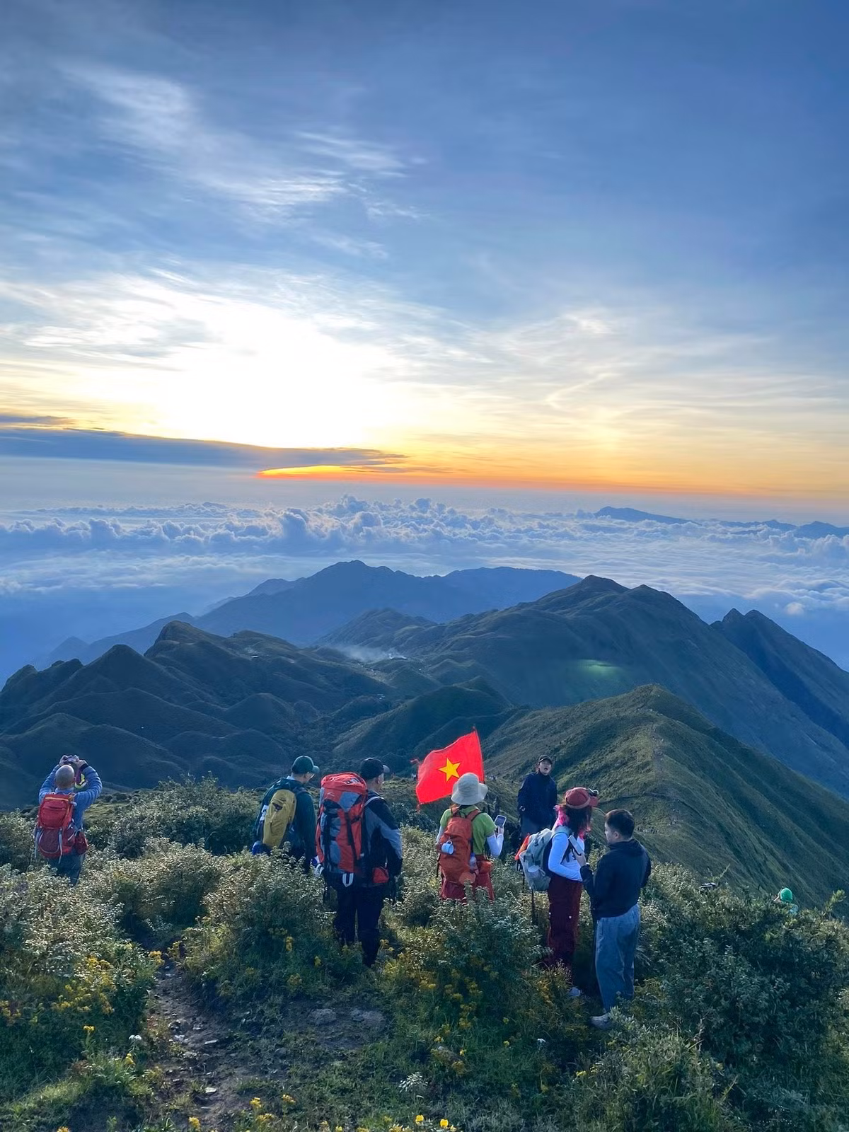 Tháng 10 cũng là lúc hoa Chi Pâu nở rộ, trải dài trên các sườn đồi, khoe sắc tím biếc đặc trưng của Tây Bắc, trong khi tháng 2 mang đến sắc đỏ rực rỡ của hoa đỗ quyên – một nét chấm phá tuyệt đẹp giữa núi rừng.