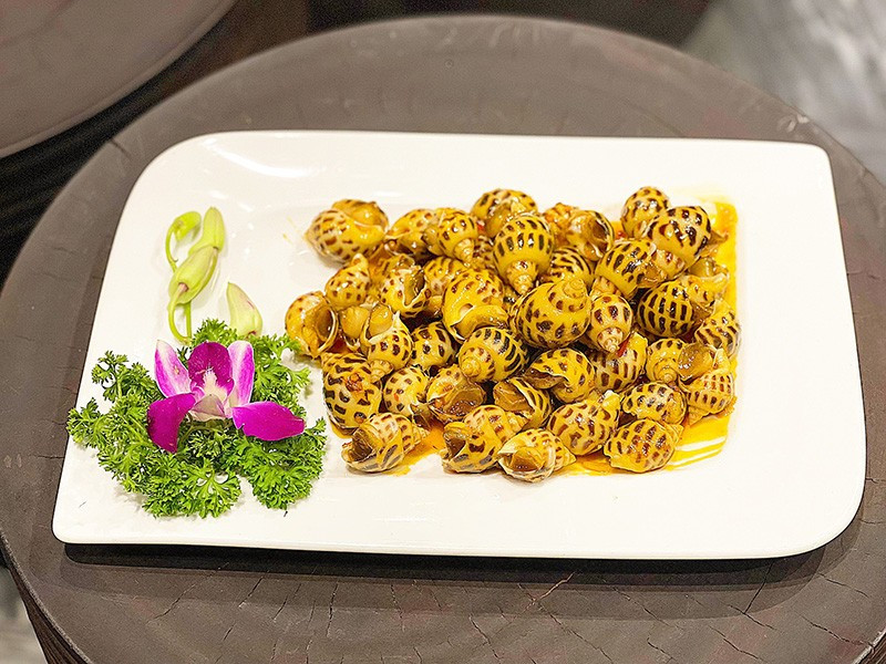 Các vitamin nhóm B và vitamin E có trong ốc hương cũng góp phần thúc đẩy quá trình trao đổi chất, hỗ trợ làm chậm lão hóa và duy trì làn da khỏe mạnh. Nhờ đó, việc bổ sung ốc hương vào khẩu phần ăn một cách hợp lý không chỉ mang lại lợi ích cho sức khỏe bên trong mà còn giúp cải thiện thể trạng, vóc dáng. Ảnh minh họa