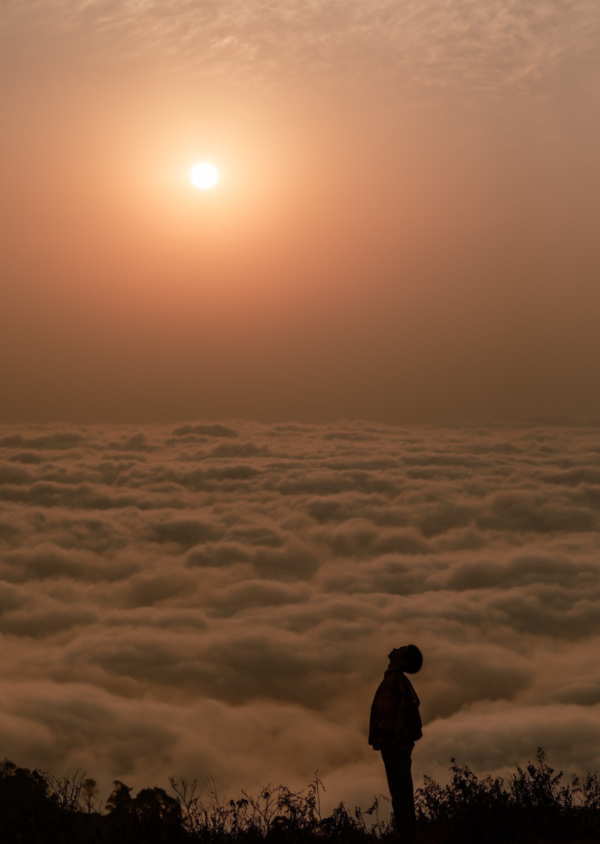 Cảm giác đứng giữa biển mây, hít thở không khí trong lành và yên tĩnh sẽ mang lại cho du khách một trải nghiệm khó quên. Ảnh Chodomfoto