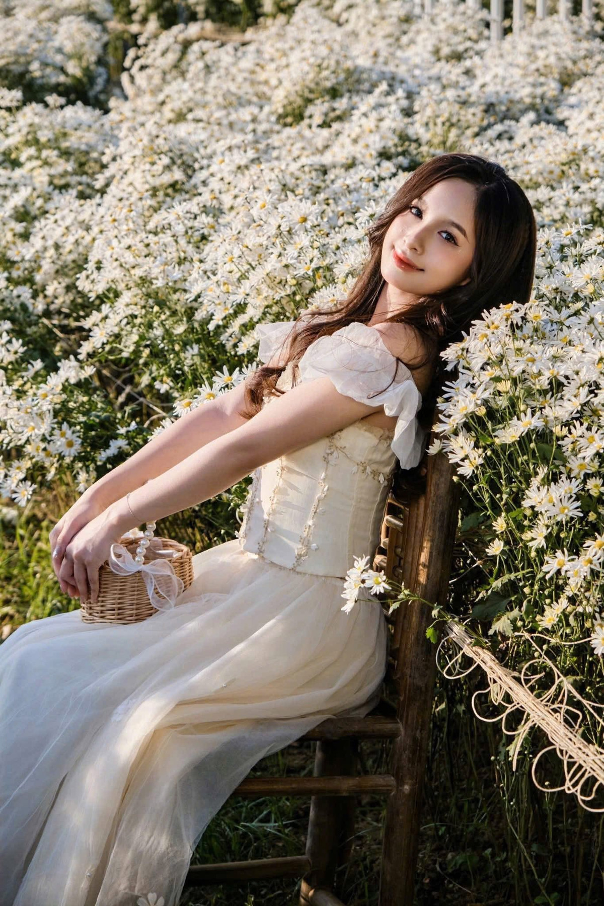 Trong nhịp sống bận rộn của Hà Nội, mùa cúc họa mi mỗi năm chỉ ghé lại ngắn ngủi nhưng luôn mang theo một vẻ đẹp rất riêng: nhẹ nhàng, tinh khôi và đầy sức gợi. Ảnh Bãi đá sông Hồng