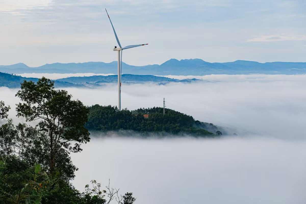 Cùng với điện gió Hướng Linh, Hướng Phùng, điện gió Amaccao được kỳ vọng sẽ là “điểm nhấn mới” trong bản đồ du lịch sinh thái miền Trung, nhất là khi xu hướng tìm về với thiên nhiên, “chữa lành” đang lên ngôi hậu đại dịch. Ảnh