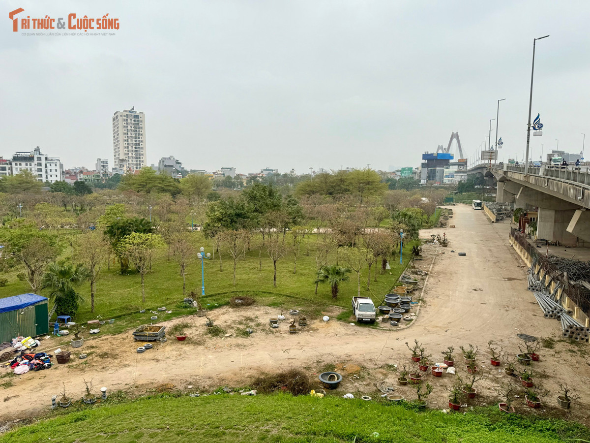 Nằm ngay dưới chân cầu Nhật Tân tuyến giao thông huyết mạch kết nối trung tâm Hà Nội với Cảng Hàng không quốc tế Nội Bài, vườn hoa Nhật Tân (phường Phú Thượng, Hà Nội) từng được kỳ vọng là điểm nhấn cảnh quan tại khu vực cửa ngõ phía Bắc Thủ đô.