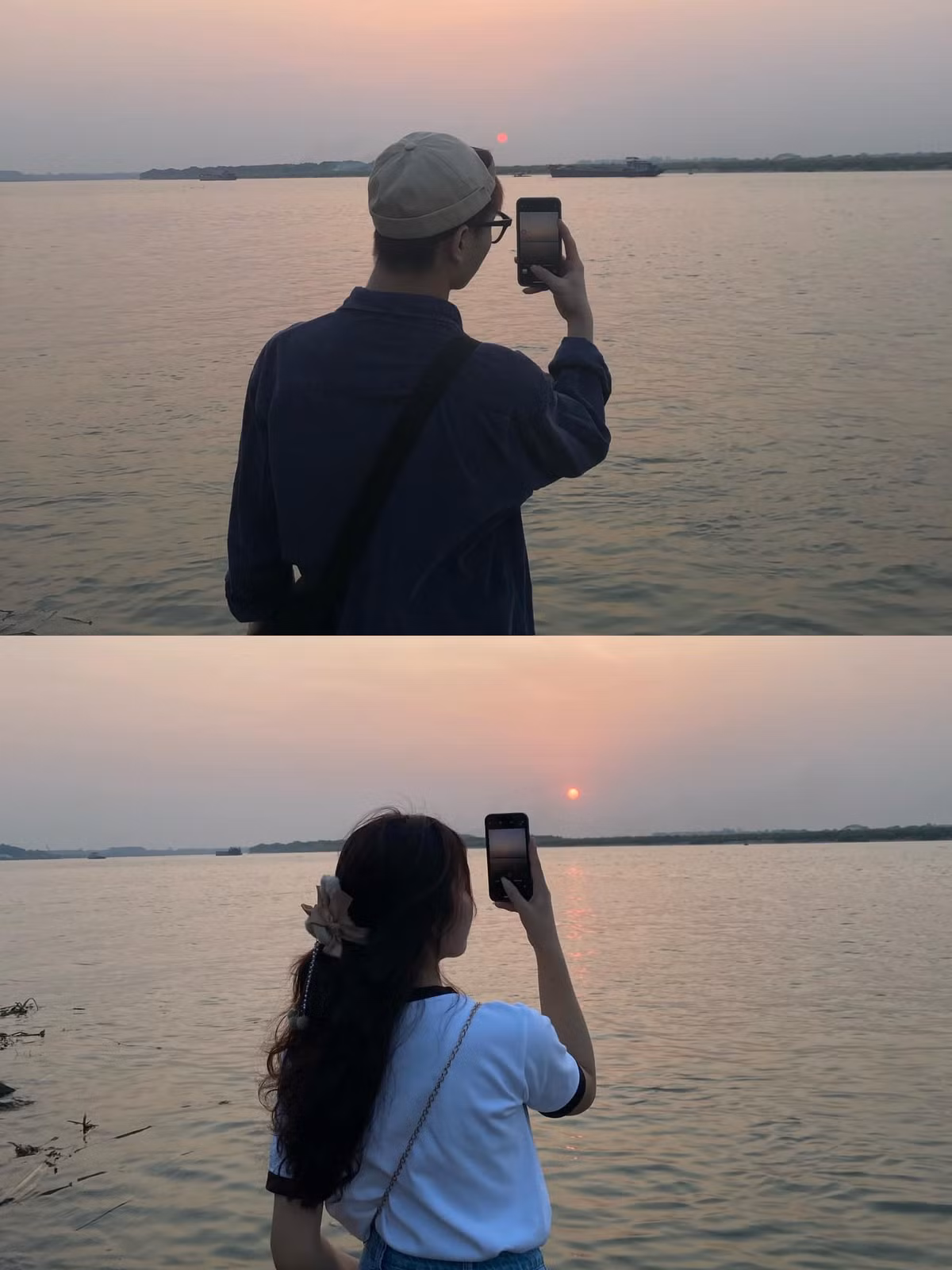 Khu vực xung quanh hiện chưa phát triển nhiều dịch vụ ăn uống, nên việc chuẩn bị sẵn nước và một ít đồ ăn nhẹ sẽ giúp bạn thoải mái hơn nếu muốn ở lại lâu. Và tất nhiên, đừng quên mang theo máy ảnh hoặc điện thoại có camera tốt để bắt trọn khoảnh khắc hoàng hôn tuyệt đẹp bên bờ sông. Ảnh Tôm