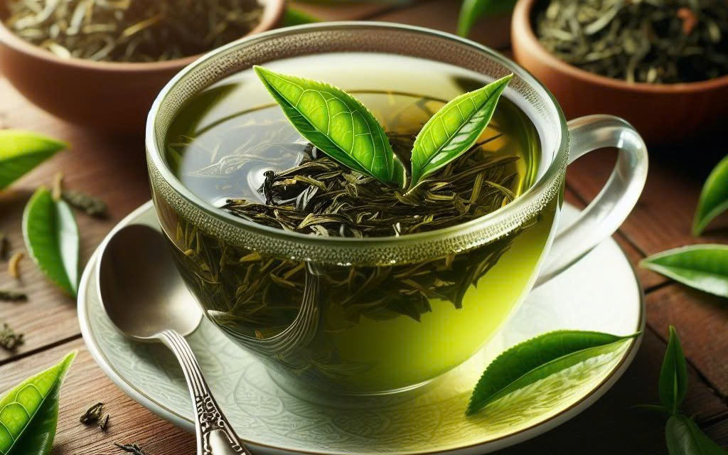 Trà xanh chứa polyphenol, một chất chống oxy hóa mạnh, giúp hạ lipid máu. Nghệ, hạt lanh và trái bơ cũng có khả năng giảm LDL, chống viêm và bảo vệ tim mạch. Thêm trà xanh buổi sáng hoặc bột nghệ vào món ăn hàng ngày là cách đơn giản để hỗ trợ mỡ máu. Ảnh minh họa