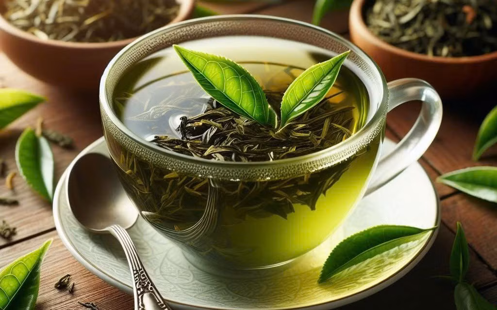 Trà xanh chứa polyphenol, một chất chống oxy hóa mạnh, giúp hạ lipid máu. Nghệ, hạt lanh và trái bơ cũng có khả năng giảm LDL, chống viêm và bảo vệ tim mạch. Thêm trà xanh buổi sáng hoặc bột nghệ vào món ăn hàng ngày là cách đơn giản để hỗ trợ mỡ máu. Ảnh minh họa