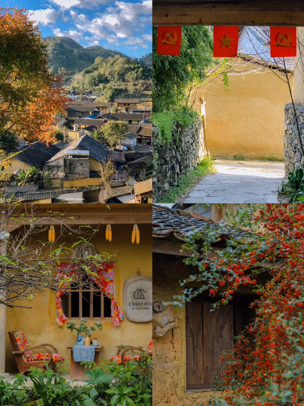 Nằm gần cây hồng nổi tiếng, Chìu Pa Homestay là một trong những homestay được nhiều du khách ghé thăm. Home xinh, tiện lợi, nhưng vì gần cây hồng nên lượng khách ghé thăm khá đông. Du khách nên ghé sớm hoặc xin phép chủ nhà để chọn góc chụp thoải mái.